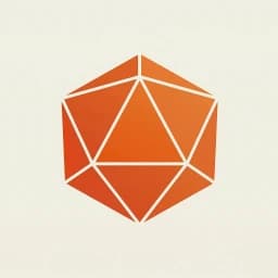 Arcane Life app icon, an orange twenty-sided die
